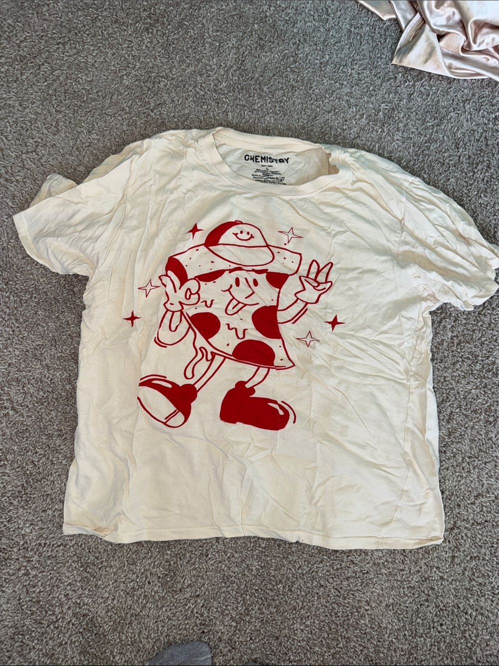 Pizza Shirt Peace Sign